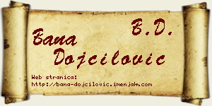 Bana Dojčilović vizit kartica